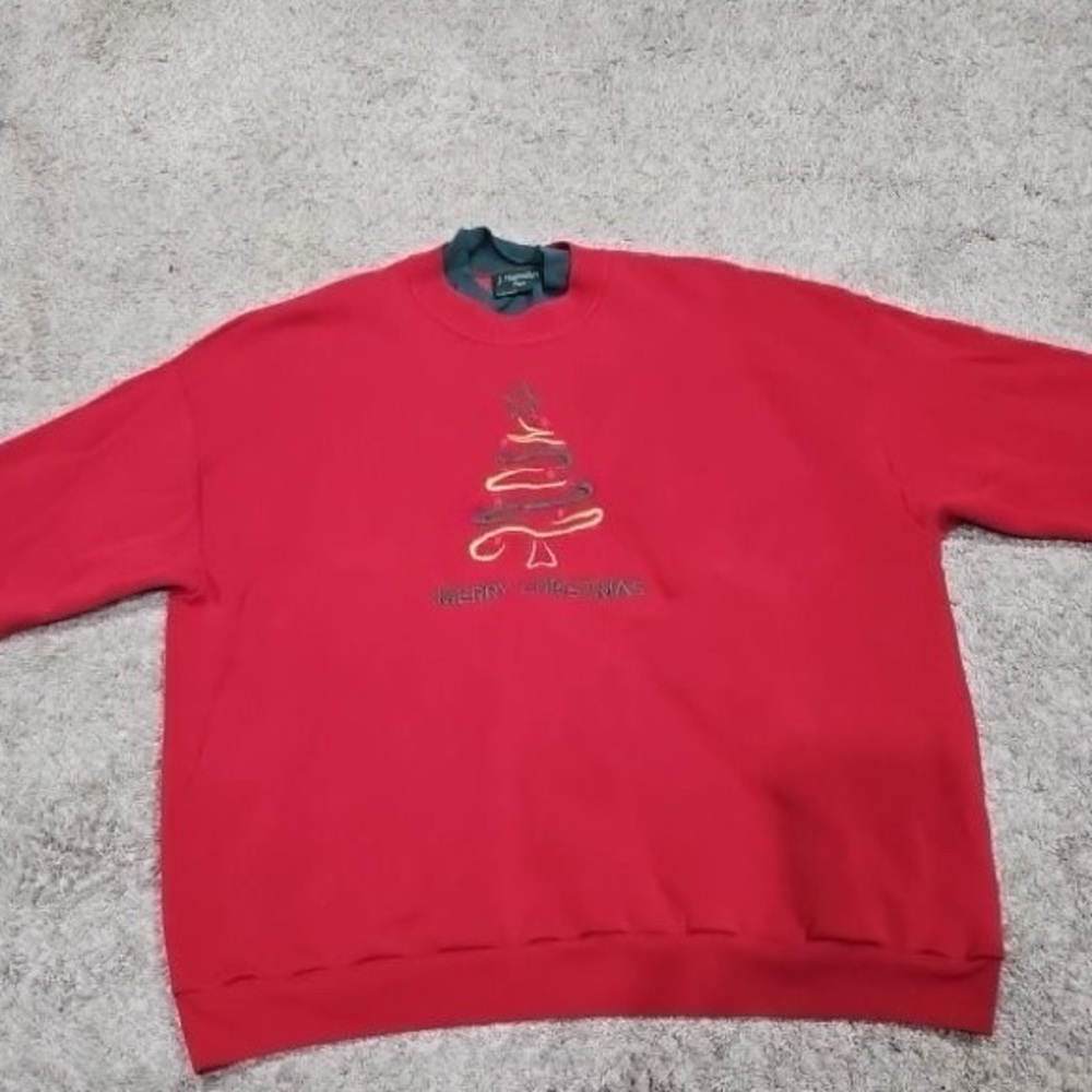 Festive Red Crewneck Sweater